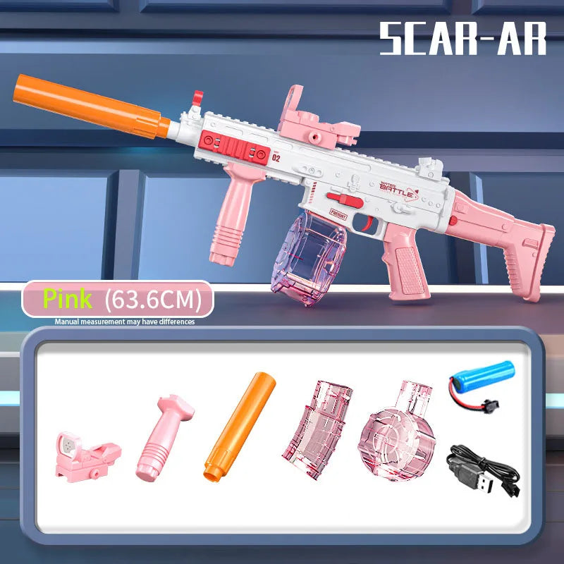 Water Gun Electric Toy High Pressure Full Auto Pool Games Beach Pistol Shooting toy Summer Outdoor Adults Boys Girls Water gun
