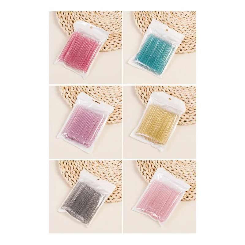 50/100 Pcs Reusable Double-Ended Cuticle Tool - Crystal Nail Art Pusher for Manicure & Pedicure