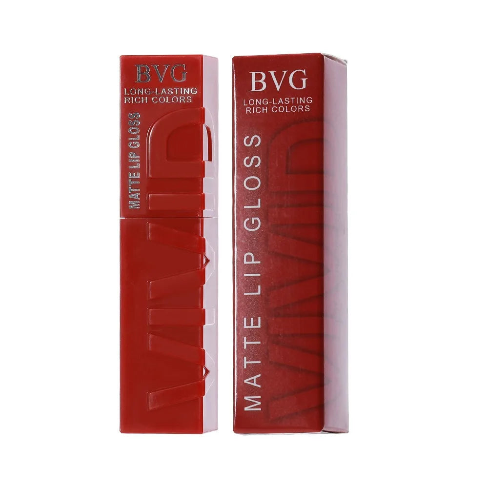 High-End Multi-Color Matte Lip Gloss Long-Lasting Non-Greasy Liquid Lipstick Rich Warm Colors Fading Liquid Makeup