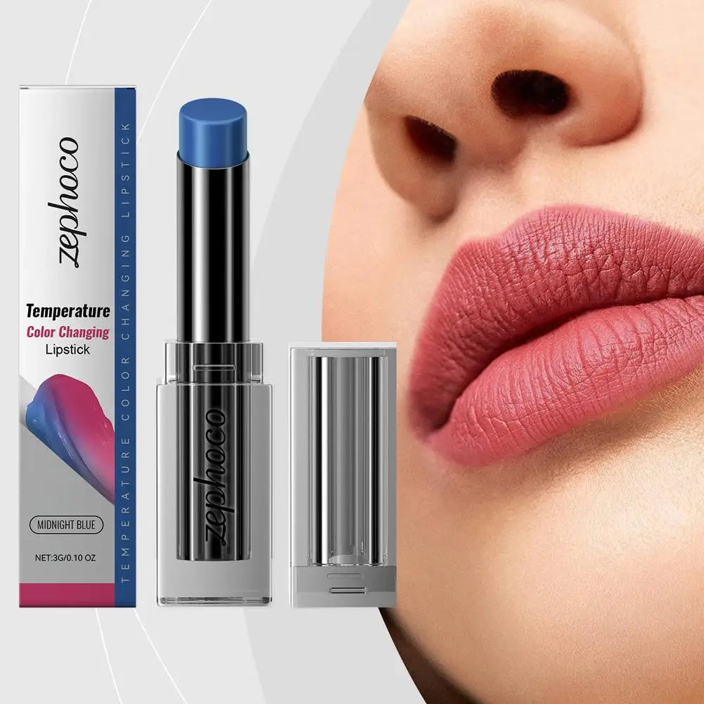 Temperature-Sensitive Color-Changing Lipstick Deeply Nourishing Prevents Dryness And Cracking Fades Lip Lines Locks In Moisture