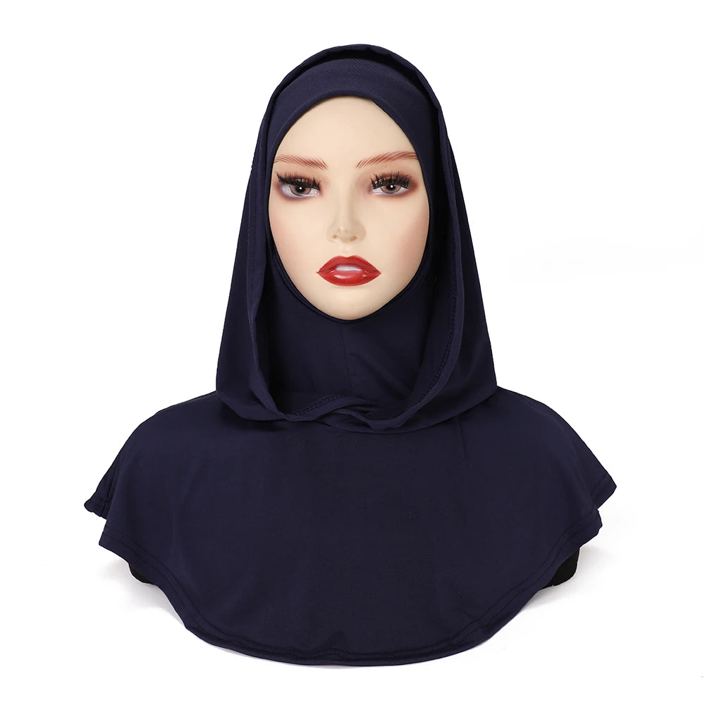 New Ready to Wear Hijab Muslim Undercap Jersey Instant Headscarf Islam Comfort Neck Covered Scarf Light Turban