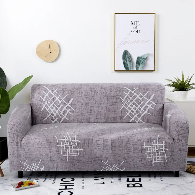 Coolazy Stretch Plaid Sofa Slipcover Elastic Sofa Covers for Living Room funda sofa Chair Couch Cover Home Decor 1/2/3/4-seater