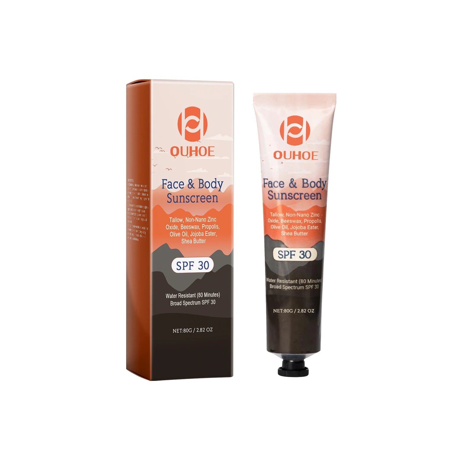 Facial Body Sunscreen UV Protection Waterproof Oil Control Sunblock Moisturizing Brightening Refresh Summer Anti Sunburn Spf30+