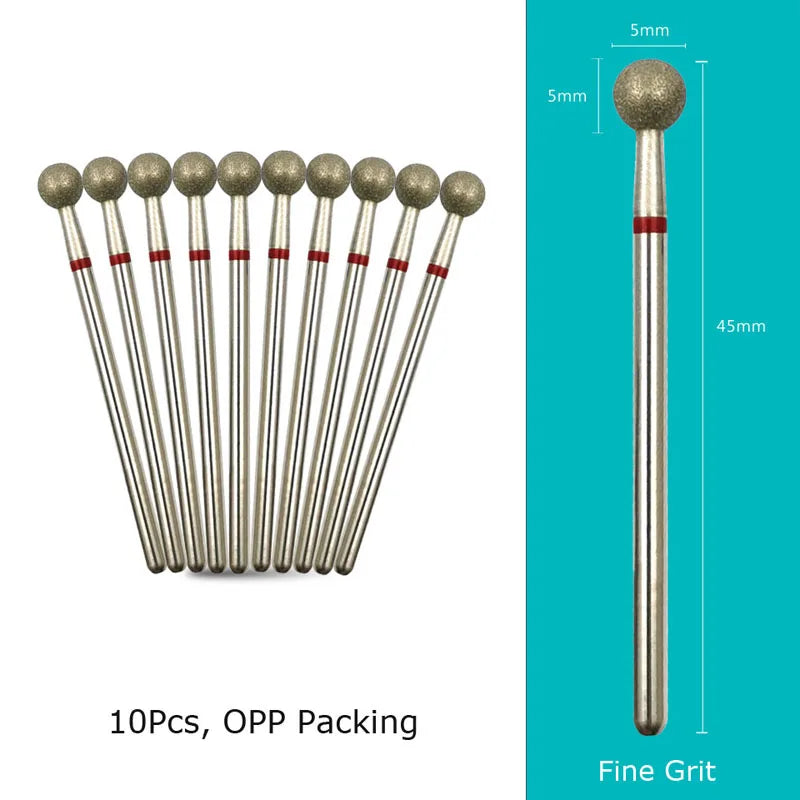 HYTOOS Nail Drill Bits Diamond Cutters for Manicure Cuticle Burr Milling Cutter for Pedicure Nails Accessories Tools