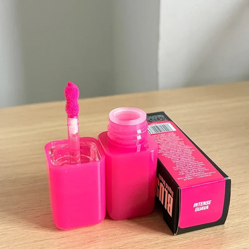 ROD Lipstick Makeup Non-Sticky Lip Gloss Hydrating Crystal Clear Lip Oil Plumping Moisturize Tinted Lipstick Natural Lip Makeup