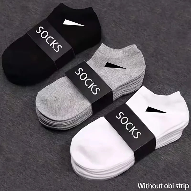 10/20 Pairs Men Women's Low-Cut Ankle Socks - Soft Lightweight Breathable No-Show Athletic Socks for Sports & Casual Wear, Soli