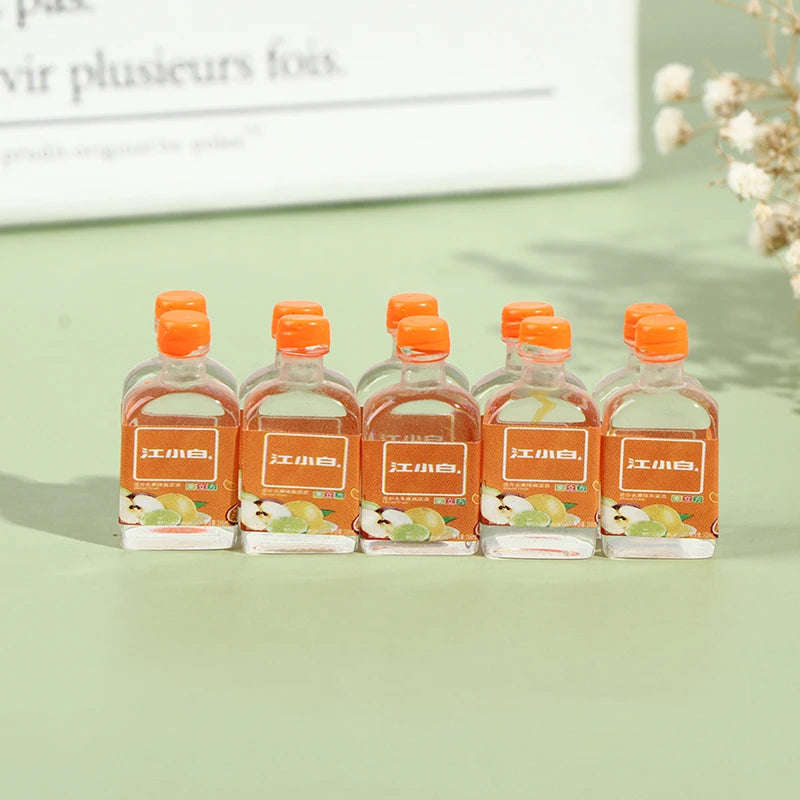 1 Set 1/12 Miniature Wine Bottles Dollhouse Kitchen Accessories - Mini Dolls House Living Room Accessories Beer Drink Bottles