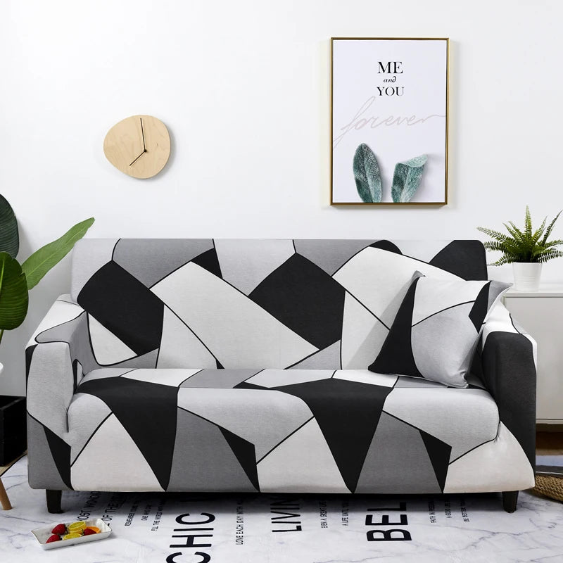 Coolazy Stretch Plaid Sofa Slipcover Elastic Sofa Covers for Living Room funda sofa Chair Couch Cover Home Decor 1/2/3/4-seater