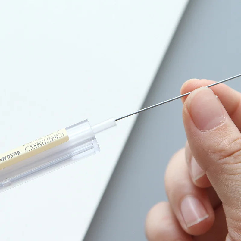 transparent     0.5mm black Auto   Student Supply School Creative Cute lapiseira A6892 Mechanical  Pencil