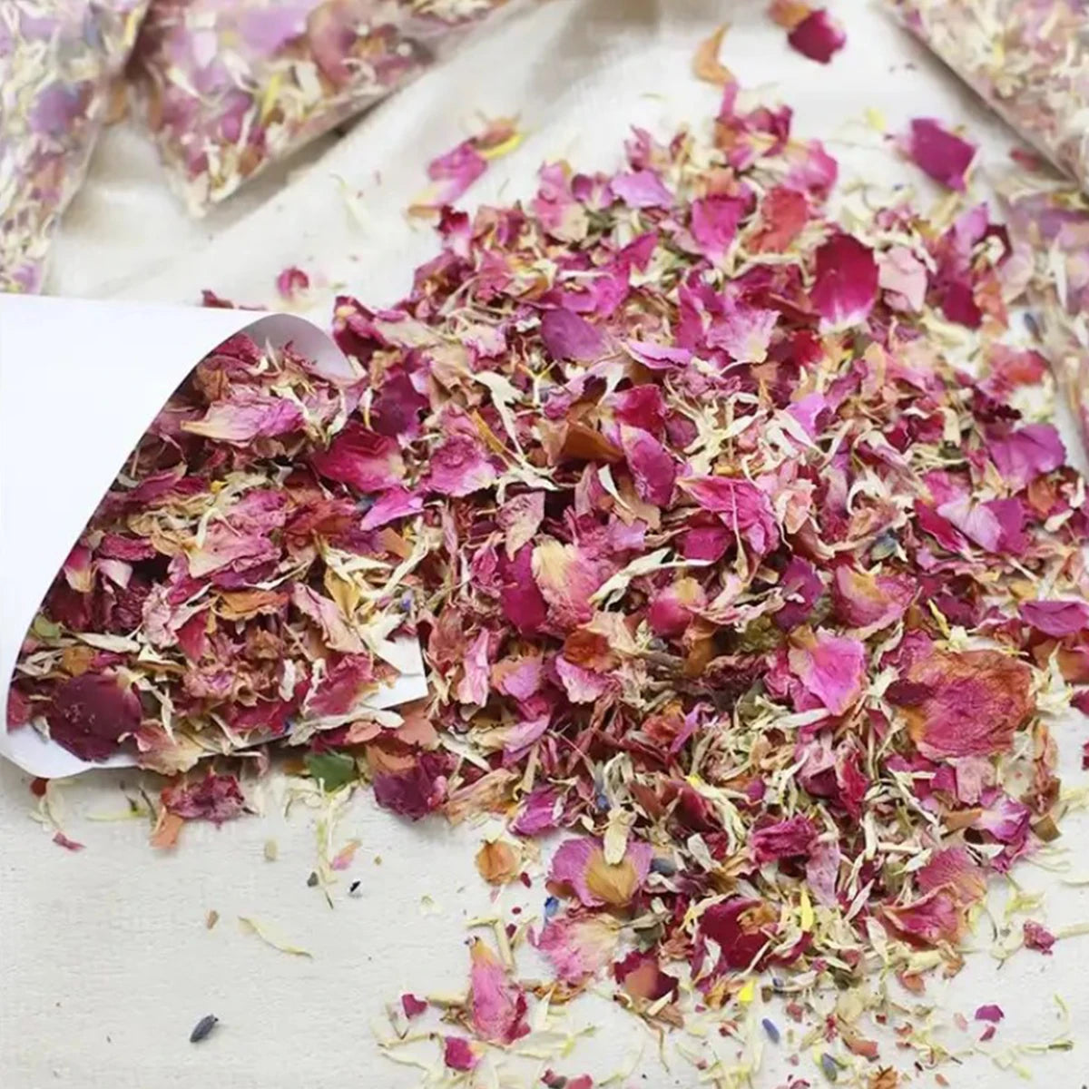Rose Flower Petal 100% Natural Wedding Confetti Dried Flower Biodegradable Bridal Shower Valentine's Day Gift