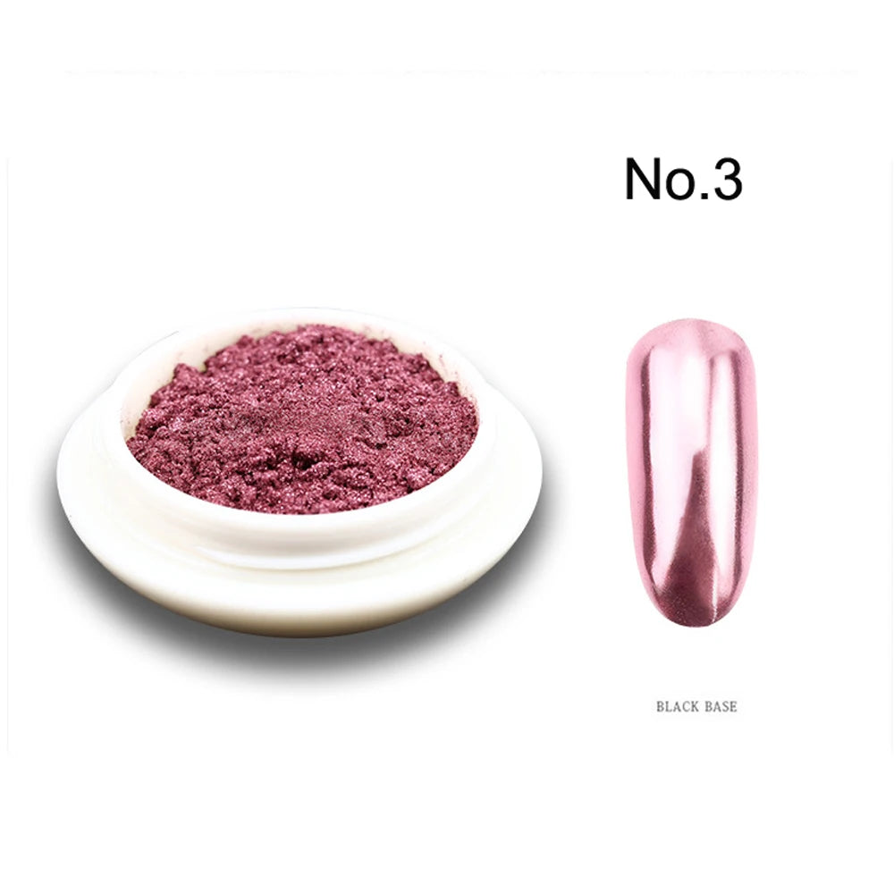 Pearl White Nails Glitter Aurora - Hailey Bieber Nails Moonlight Powders Fritillary Shell Mirror Pigment Nail Decoration