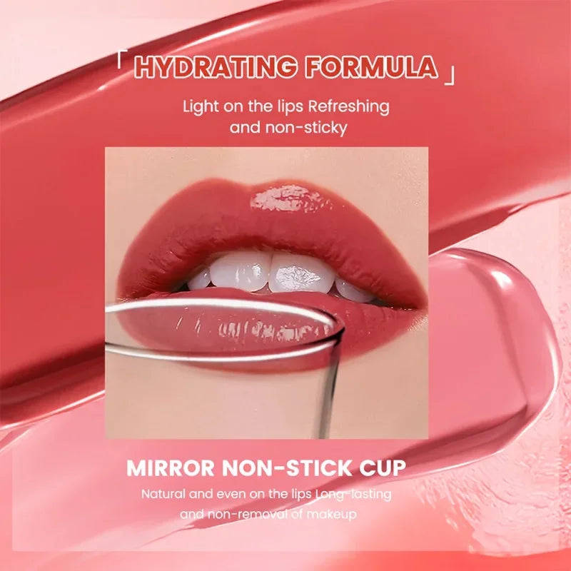 High-End Multi-Color Matte Lip Gloss Long-Lasting Non-Greasy Liquid Lipstick Rich Warm Colors Fading Liquid Makeup