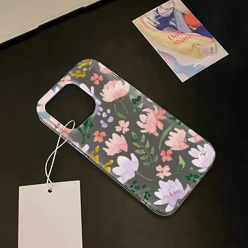 Transparent Matte Cases For iPhone 17 16 15 Case iPhone 16 Pro Max 15 14 12 11 13 Air Fundas Shockproof Cover Soft Phone Bumper