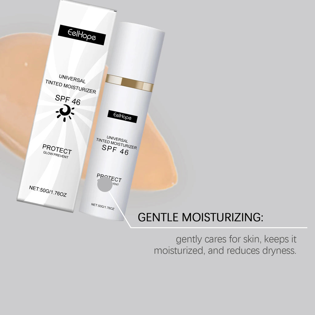 Sunscreen Tinted Moisturizer EELHOPE Lightweight Non Greasy Brightening Skin Tone Long Lasting Sun Protection For Daily Outdoor