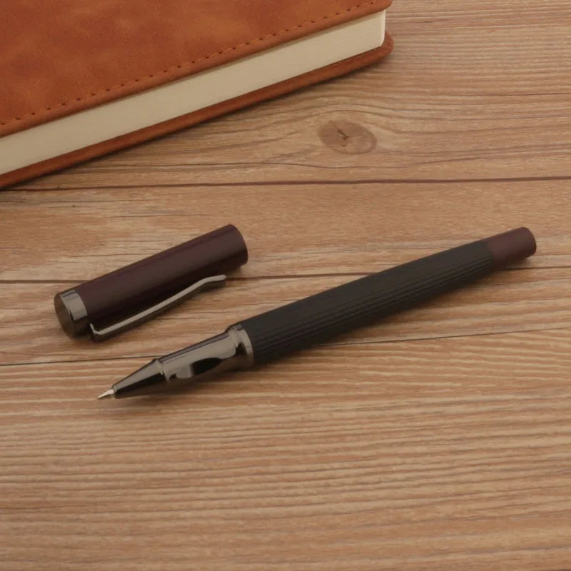 1Pc Ball point Pen + 4pc Refills Bullet 0.5mm Matte Red Roller ball Pen School Office Supplies Stationery Ink Pen S