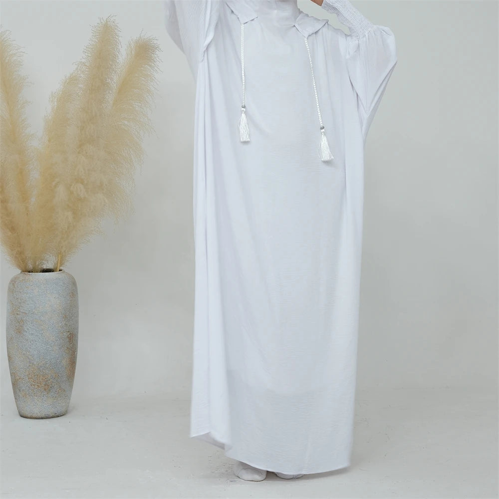 Ramadan Niqab Khimar Muslim Abaya Damen Dubai Turkey Islam Prayer Clothes Women Jilbab Modest Dress Kaftan Robe Femme Musulmane