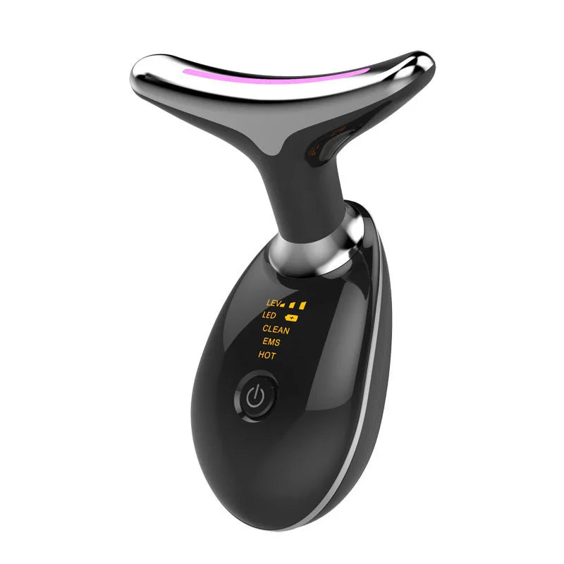 7 Colors LED Neck Face Massager Face Sculpting Tool Skin Rejuvenation Device Facial Lifting Beauty Machine Skin Care Instrument