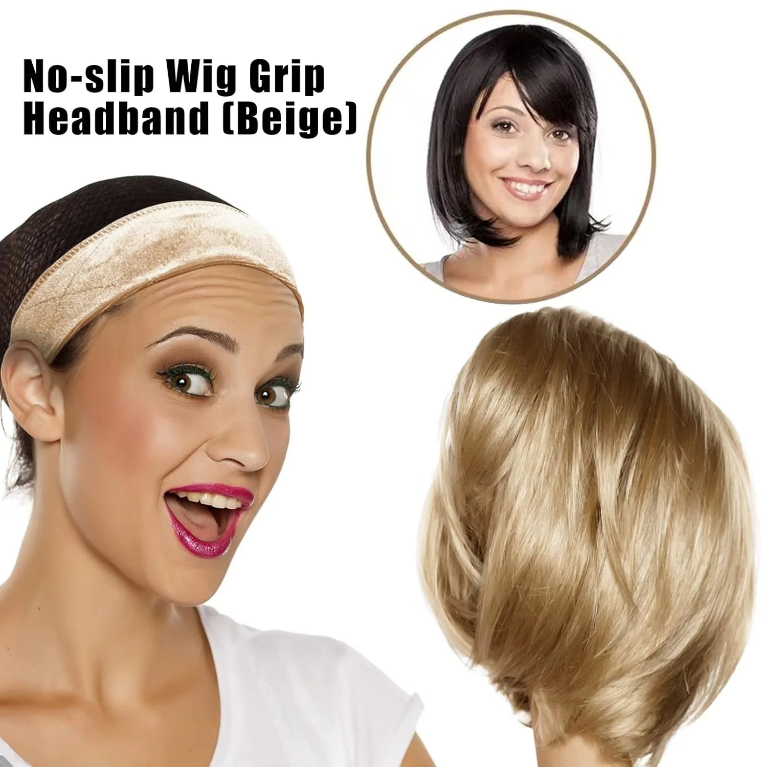 Velvet Hair Bands Set - Female-Designed Securing Headwear Bands, Comfortable Breathable Non-Slip Holders for Hair Accessory Fixing - Suitable for Displaying on Headwear Stands/Mannequin Heads Soft Headband Non Slip Headbands