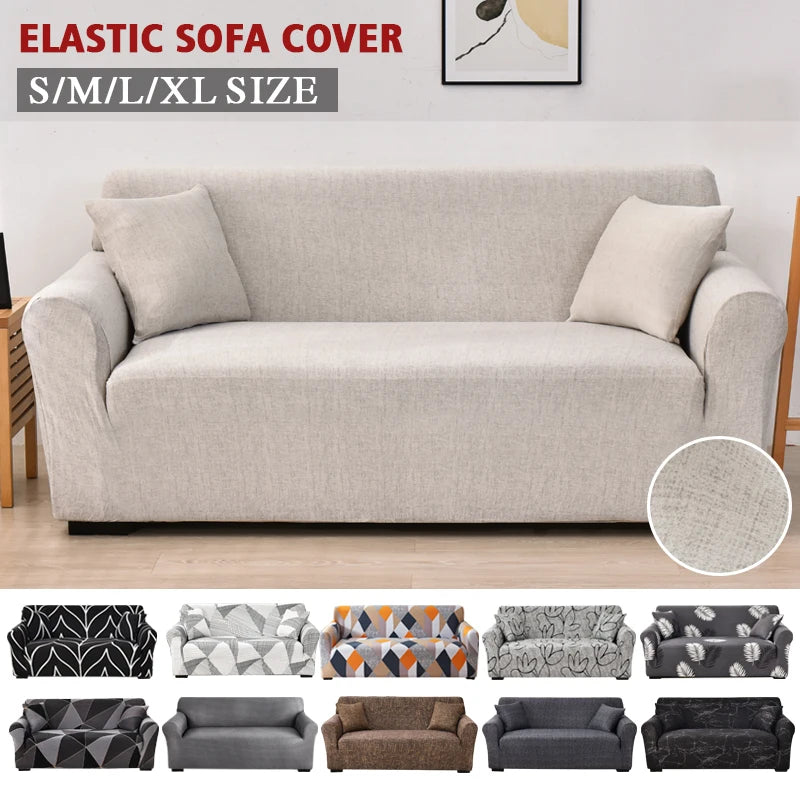 Coolazy Stretch Plaid Sofa Slipcover Elastic Sofa Covers for Living Room funda sofa Chair Couch Cover Home Decor 1/2/3/4-seater