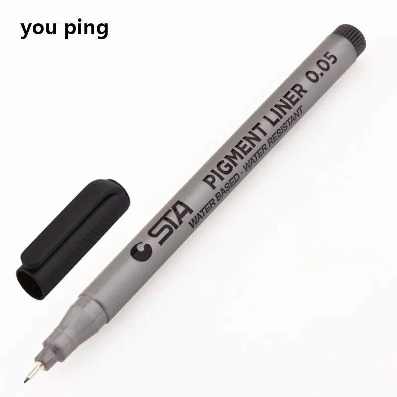 Waterproof Art Markers Brush Pen Sketch Drawing comics Pigment Line Pens  Office  School Stationery Supplies