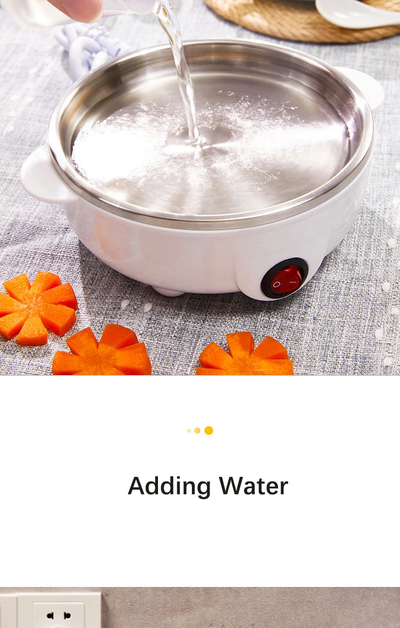Multifunction Electric Egg Cooker Double Layers Egg Boiler Corn Milk Rapid Breakfast Cooking Egg Steamer Appliances Kitchen