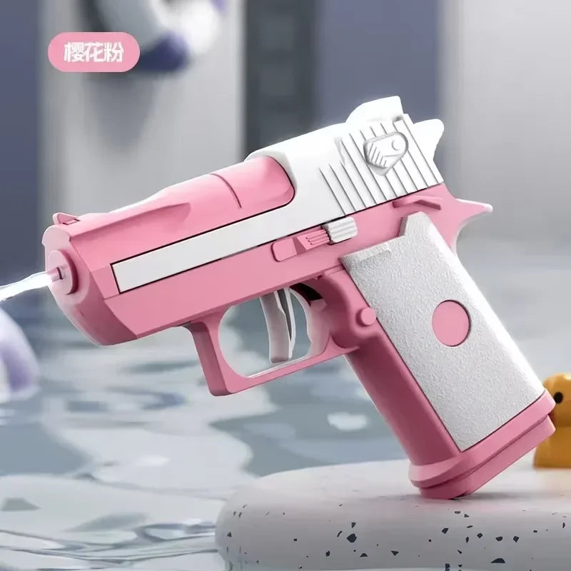 Mini Desert Eagle Water Gun - Continuous Firing Outdoor Water Pistol for Kids, Summer Beach Toy, Mechanical Water Shooter for Ou