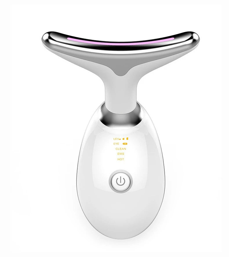 7 Colors LED Neck Face Massager Face Sculpting Tool Skin Rejuvenation Device Facial Lifting Beauty Machine Skin Care Instrument