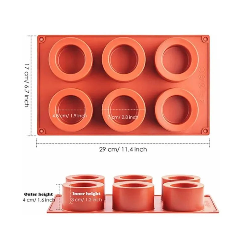 Silicone round Cake Mold 3D Tray for Baking Mousse Soap Kitchen Cooking Tools Cake Decorating Mould Baking Pan