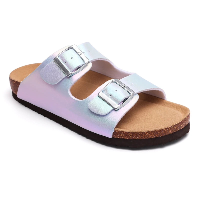 Kidmi New Women Sandals With Three Straps Summer Nonslip Sandals Casual Ladies Beach Sandals Soft Holiday Pool Cloud Sandals