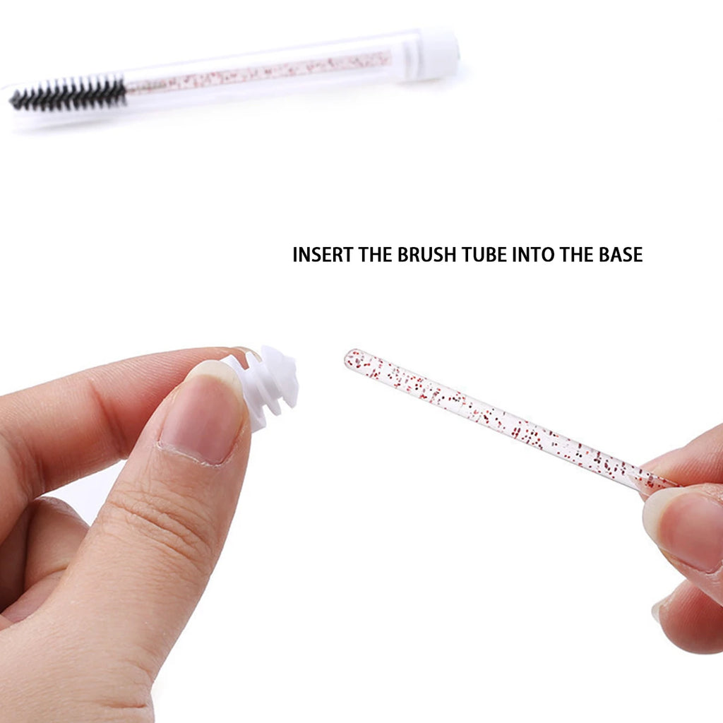 25/50PCS Dust-Proof Eyelash Brush Tube Empty Reusable Lash Mascara Wand Case Eyebrow Comb Makeup Applicators Container wholesale