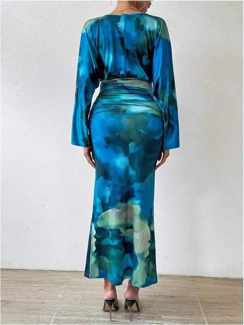 Women's Long Sleeve Dress European Style Batwing Sleeve Other Fabric Ladies Fashion Citywalk Dress Winter Collection