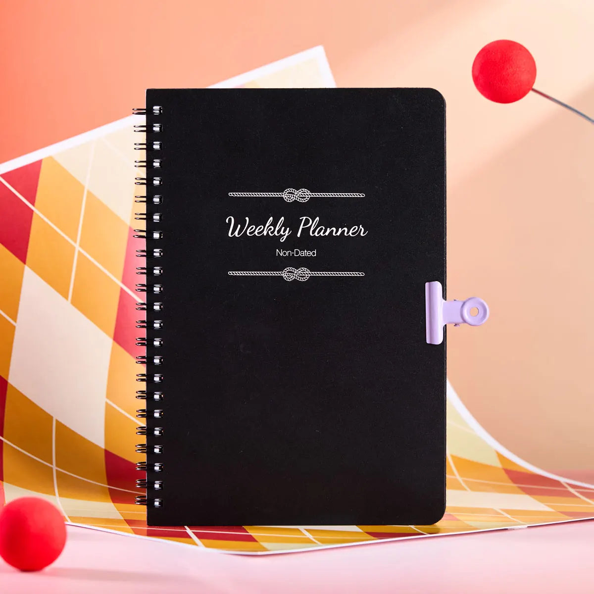 52 Weeks Weekly Planner Notebook A5 Undated Spiral Agenda Daily Student Schedules Journal Stationery Office School Supplies