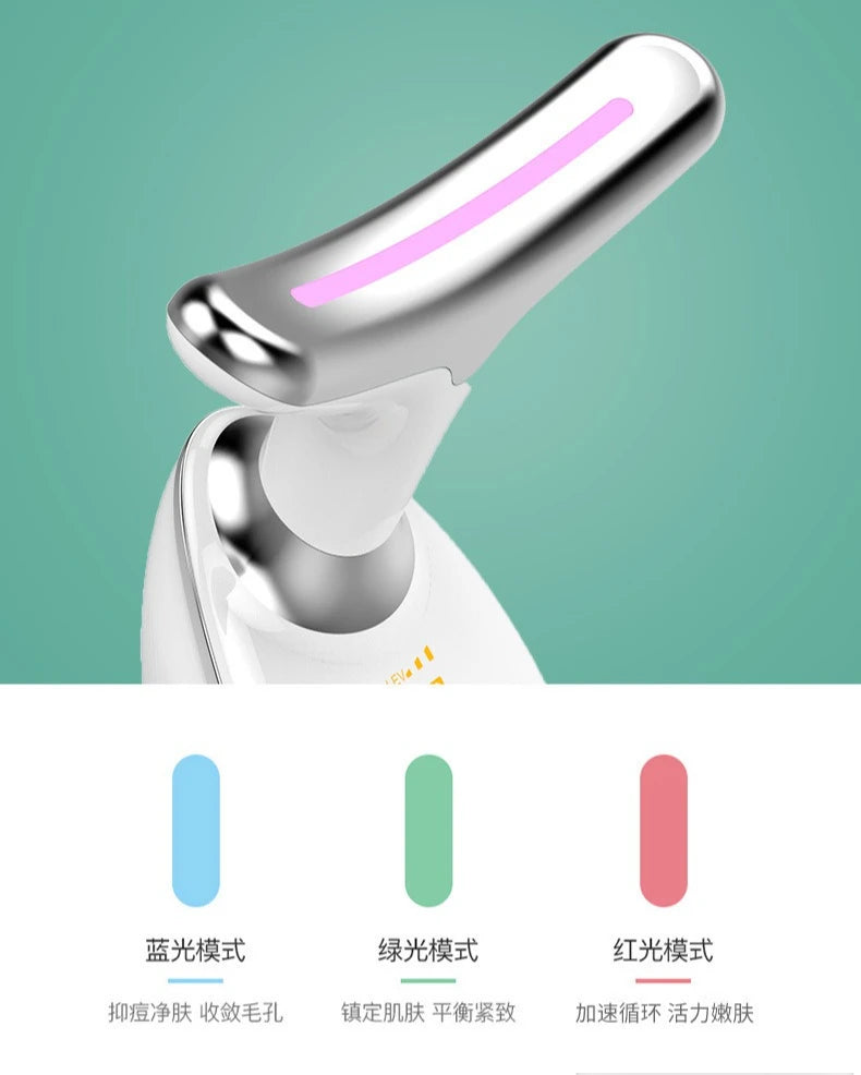 7 Colors LED Neck Face Massager Face Sculpting Tool Skin Rejuvenation Device Facial Lifting Beauty Machine Skin Care Instrument