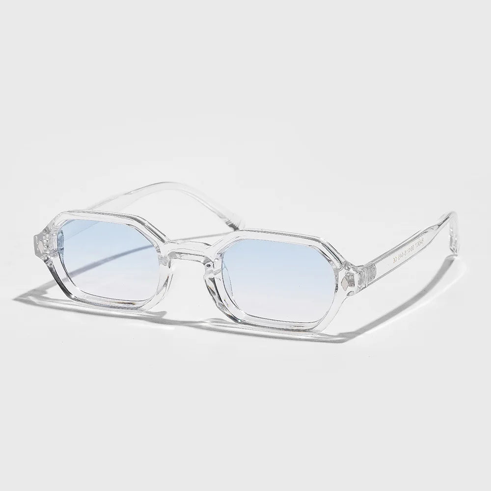 Exquisite Small Square Frame Sunglasses Fashion Sturdy and Durable Party Gatherings Beach Travel UV400 Resistant Shades Glasses