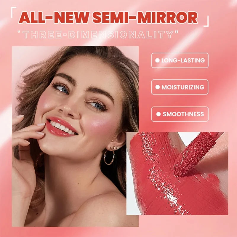 High-End Multi-Color Matte Lip Gloss Long-Lasting Non-Greasy Liquid Lipstick Rich Warm Colors Fading Liquid Makeup