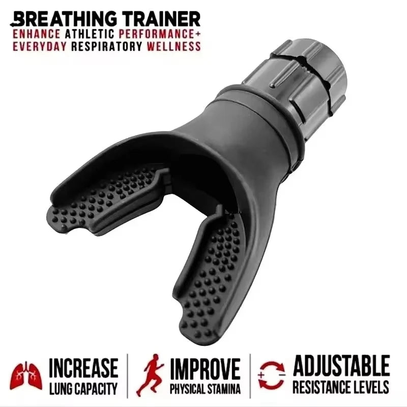 Breathing Exercise Lungs Portable Breath Outdoor Fitness Exerciser Device Endurance Workout Device With Adjustable Resistances