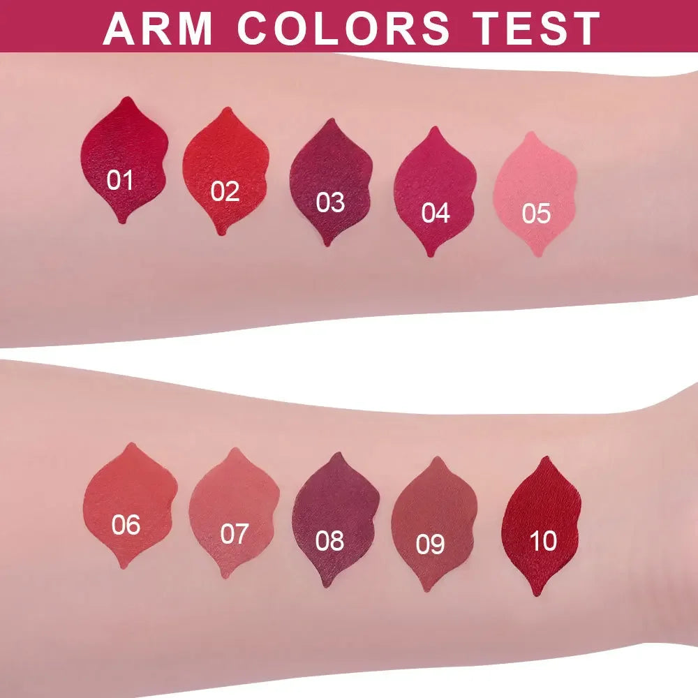 Natural Smooth Matte Waterproof Velvet Nude Lipstick Sexy Red Brown Lip Stick Pigments Makeup Lipgloss Long Lasting Profissional